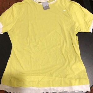 Nike short sleeved layered/scalloped tee